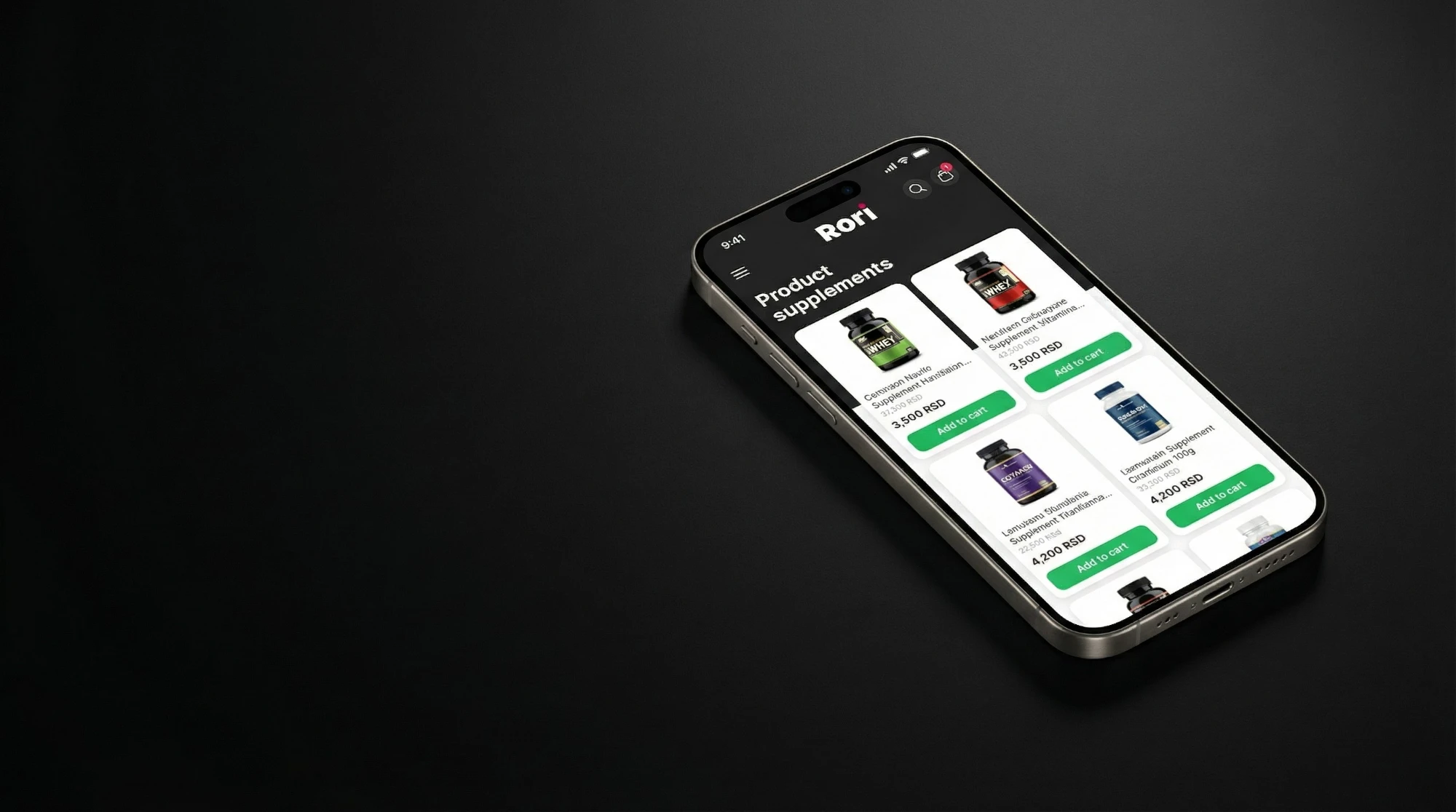 Rori app screenshot